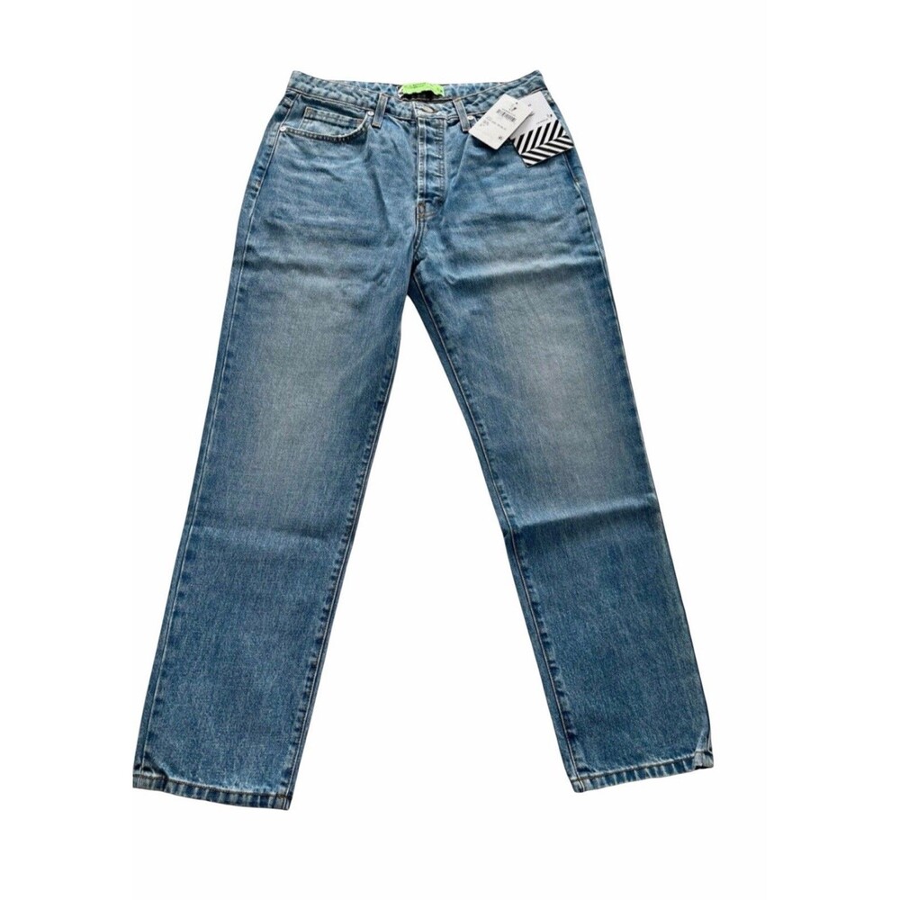 NWT SR vs Sandrine Rose High Rise Straight Fit Jeans Womens Indigo Blue 29